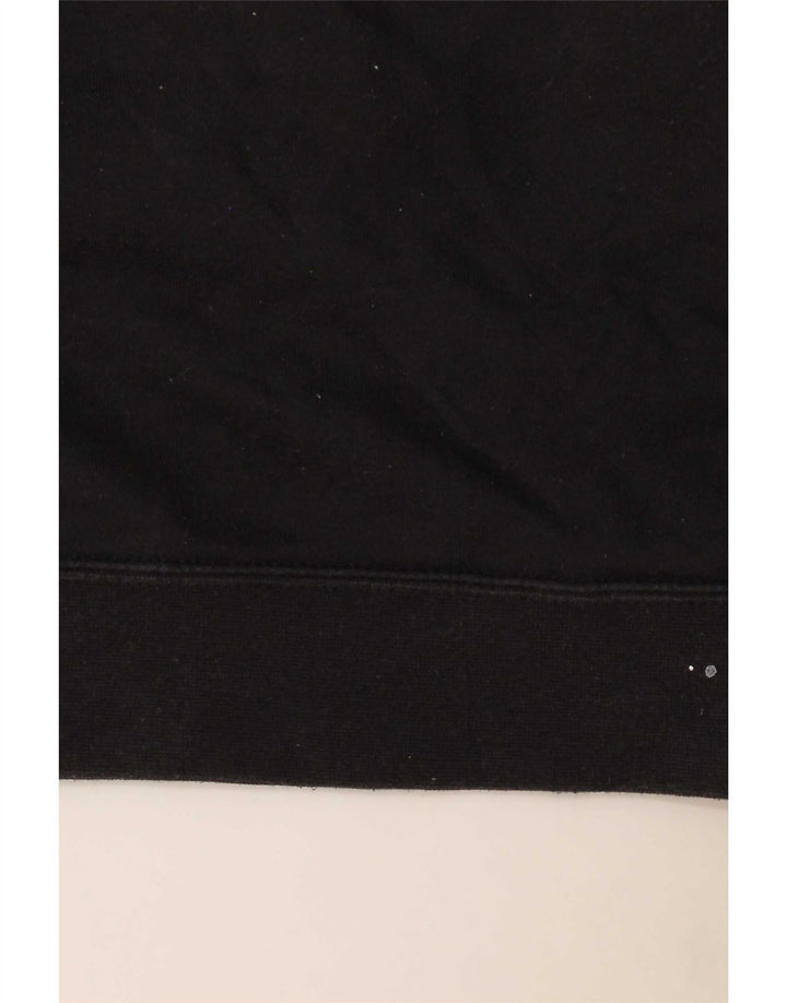 Felpa con grafica corta oversize da donna Hurley, maglione UK 10, piccola, nera