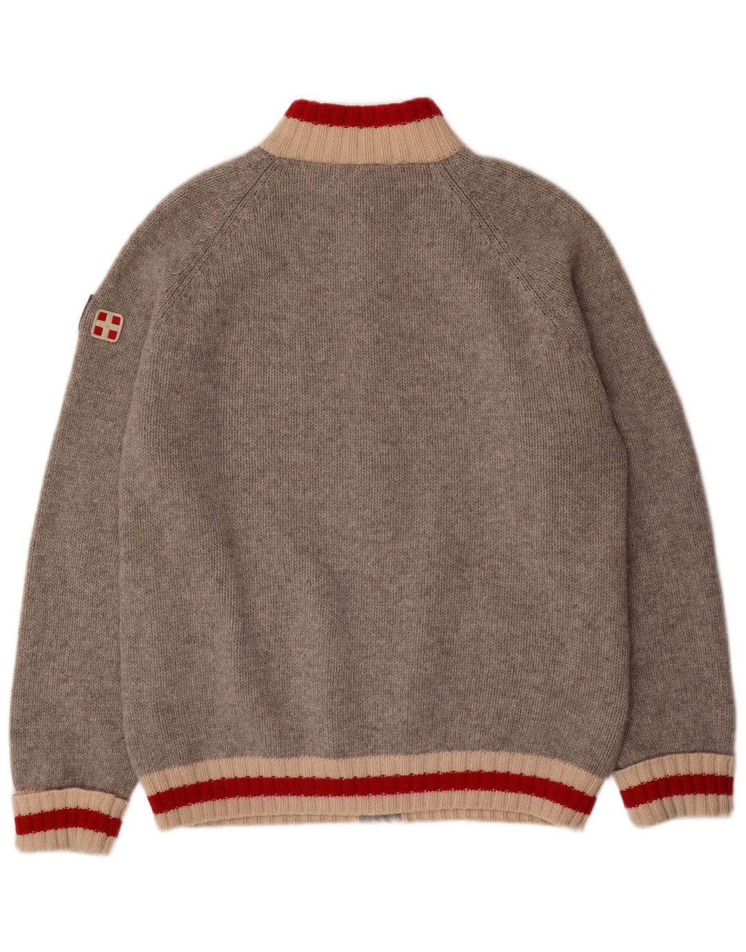 MC NEAL Maglione cardigan da uomo 2XL Lana grigia