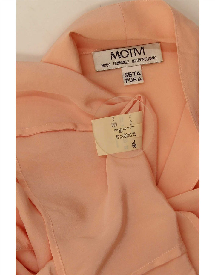 MOTIVI Camicia da donna Camicetta UK 12 Seta rosa medio
