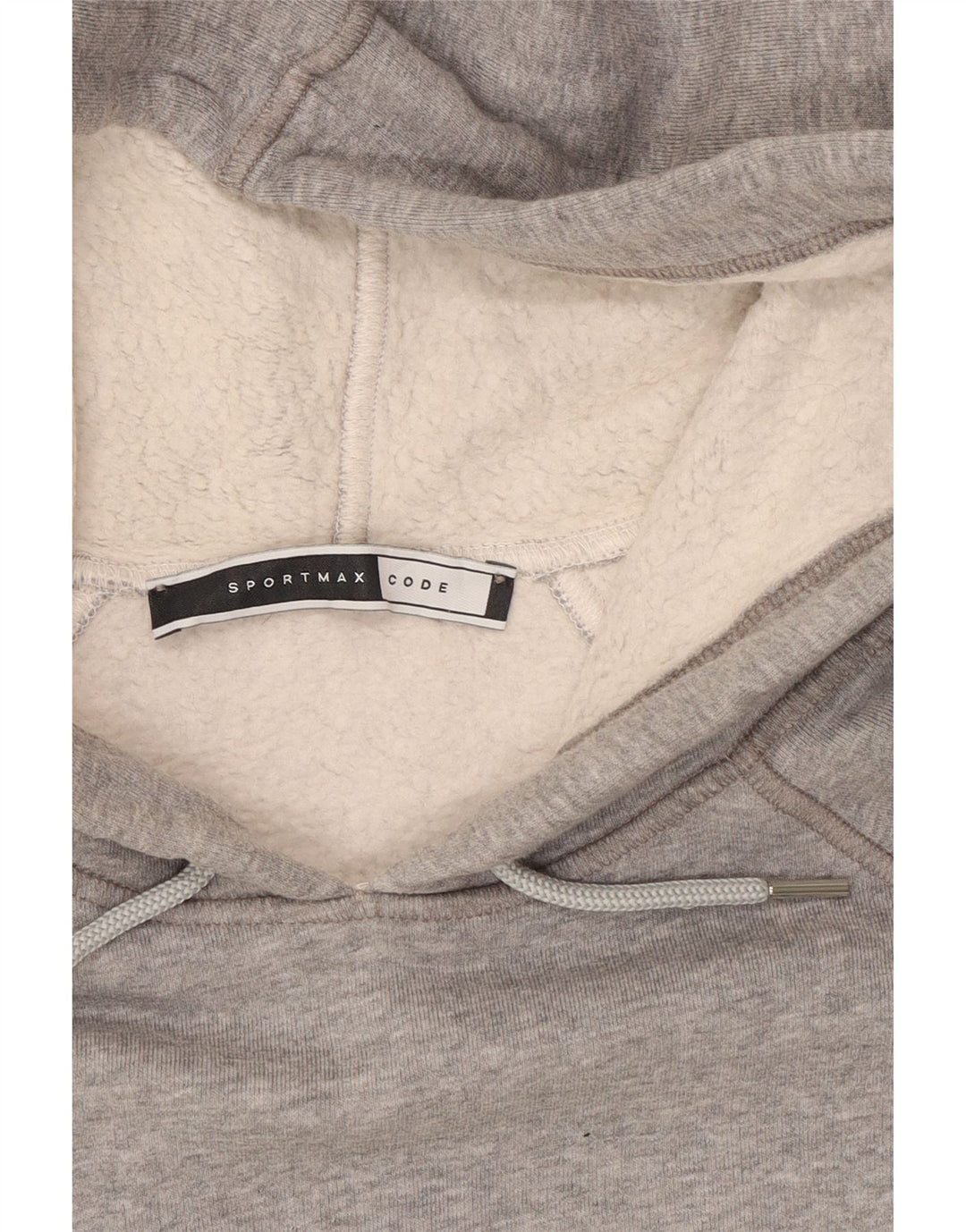 Felpa con cappuccio da donna Sportmax UK 14 Colorblock grigio medio