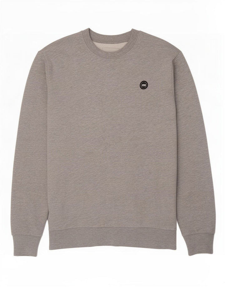 Felpa da uomo Jack & Jones in cotone grigio medio