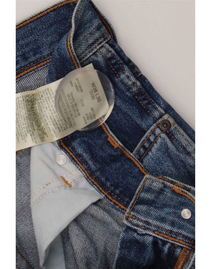 Jeans dritti da uomo Wrangler Texas W38 L30 cotone blu