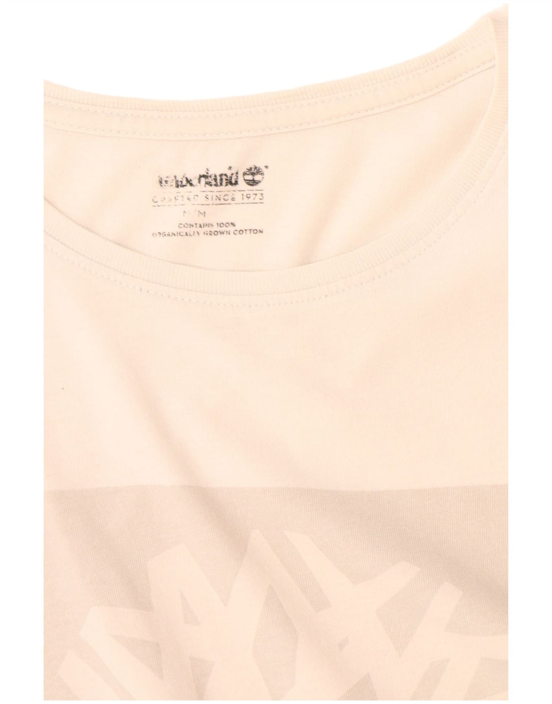T-shirt grafica da uomo Timberland Top in cotone bianco medio