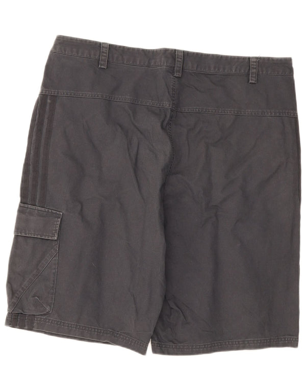 Pantaloncini cargo Adidas da uomo XL W40 grigi