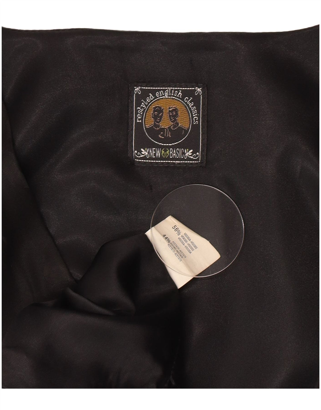 Gilet vintage da uomo grande in viscosa floreale nera