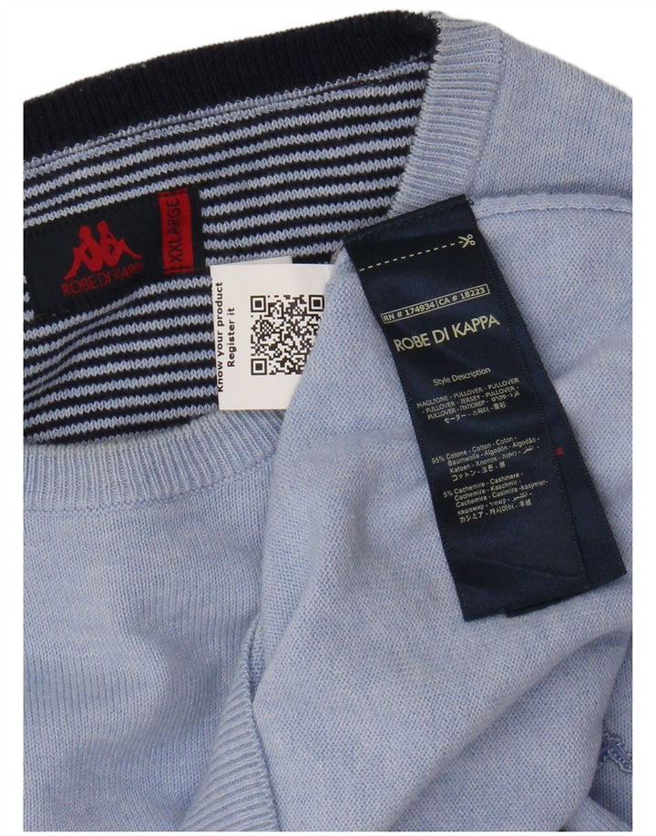 Maglione maglione girocollo da uomo Kappa 2XL cotone blu