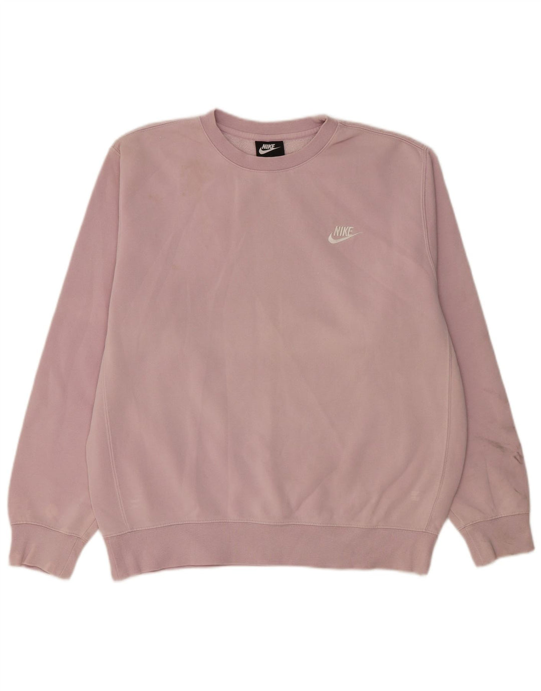 Felpa oversize da donna NIKE, maglione UK 14, cotone viola medio