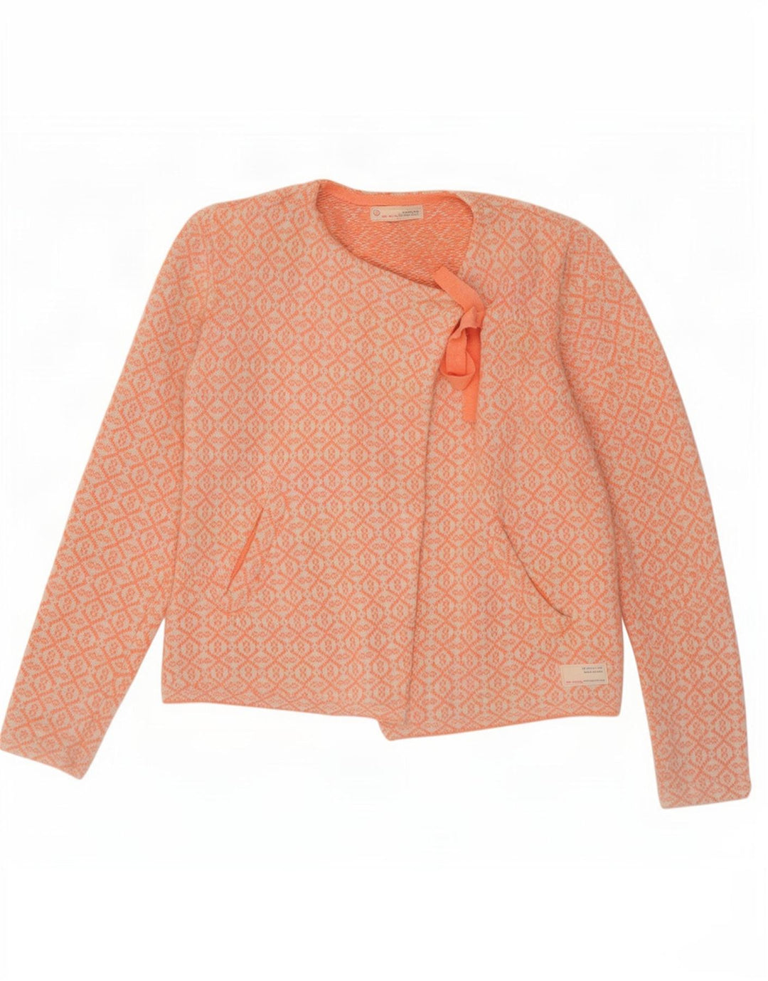 Maglione cardigan oversize da donna Odd Molly taglia 2 arancione medio geometrico