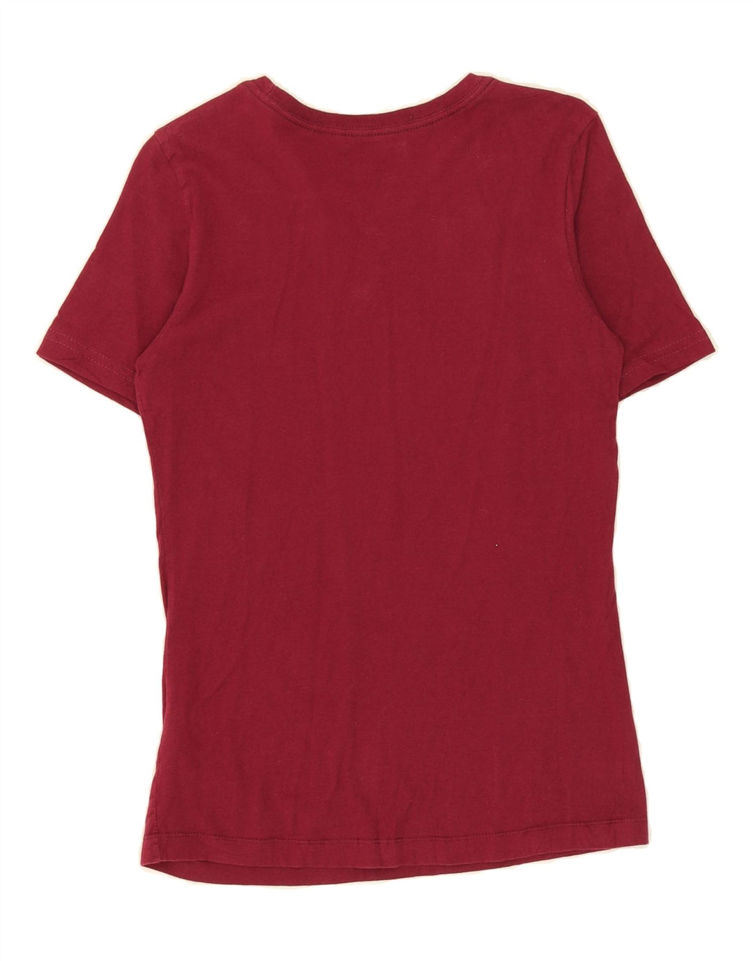 NIKE Womens Graphic T-Shirt Top UK 12 Medium Burgundy Vintage Nike and Second-Hand Nike from Messina Hembry 