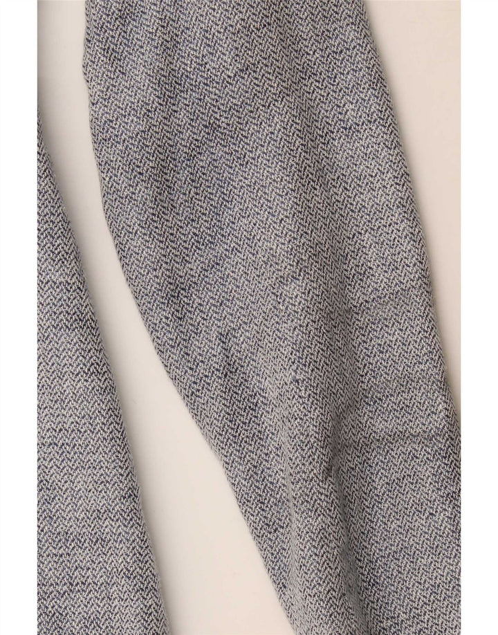 Giacca blazer lunga da donna Zara UK 4 XS blu Chevron Modern