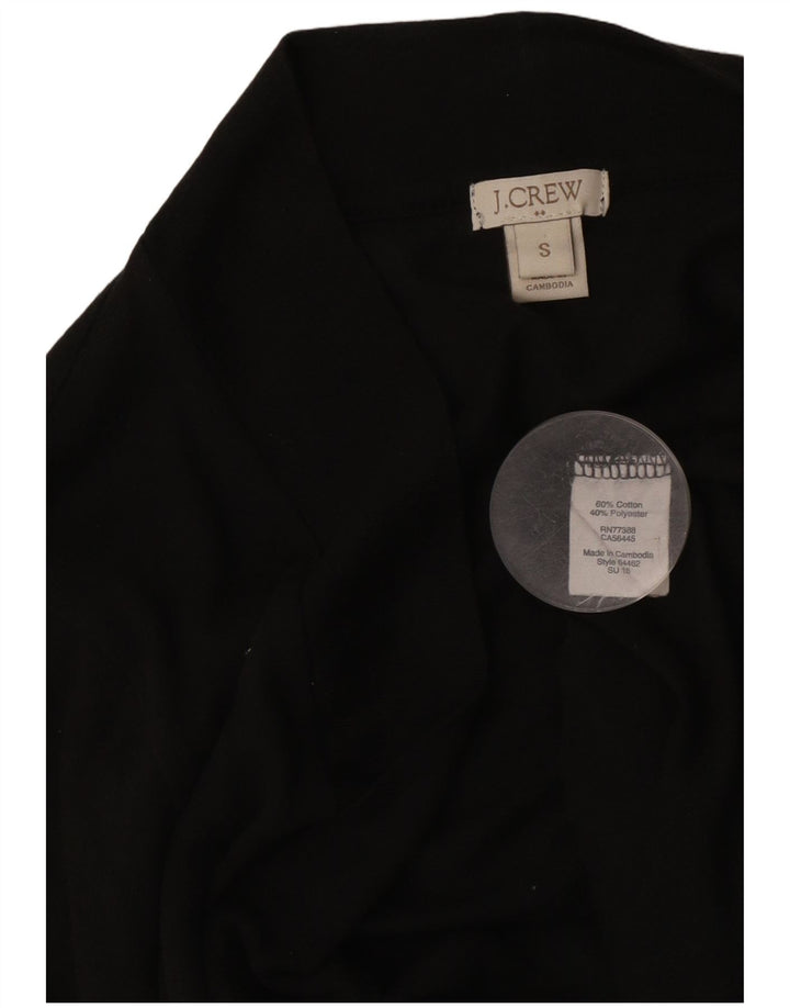 Maglione cardigan aperto da donna J. Crew UK 10 piccolo cotone nero