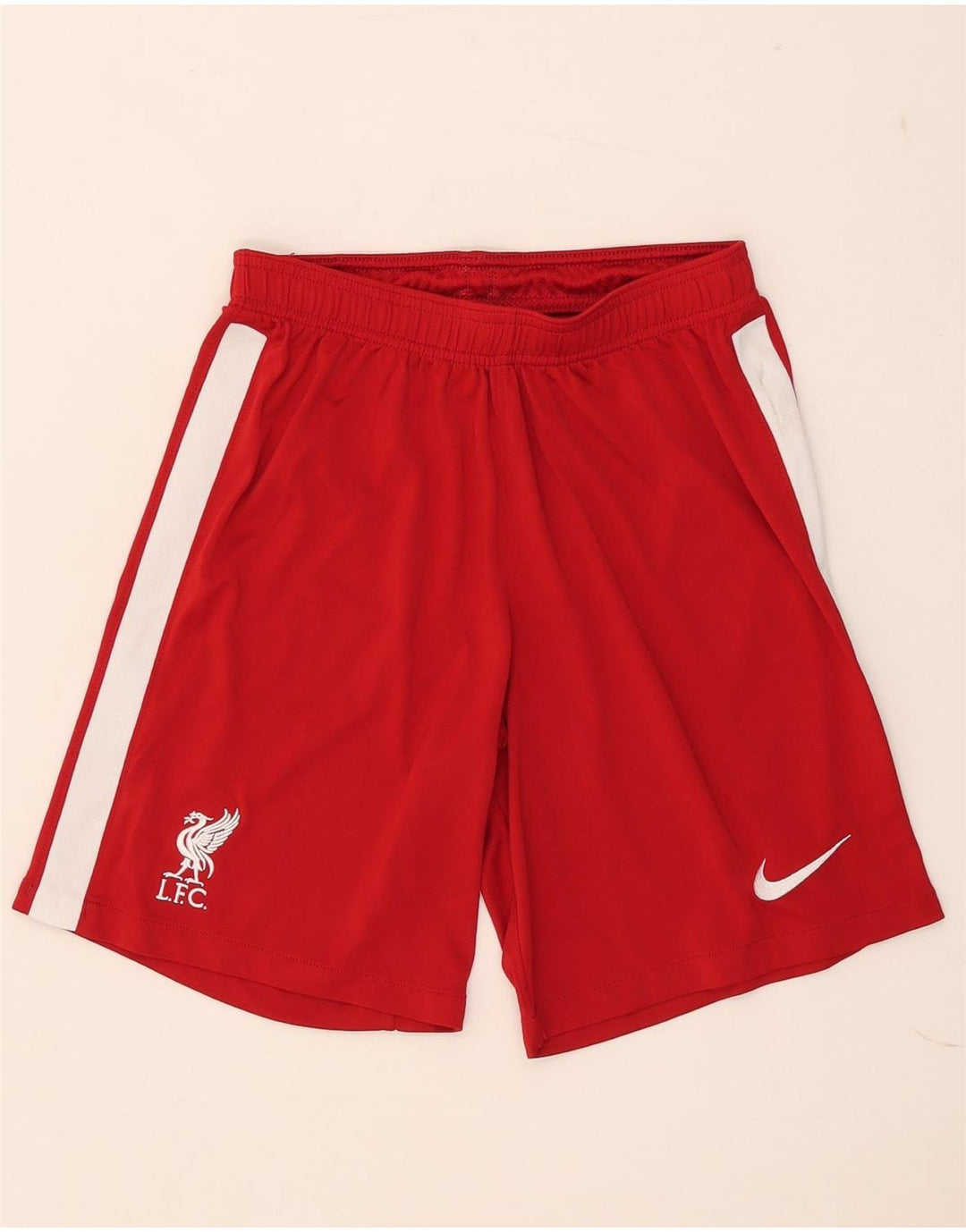 Pantaloncini sportivi da uomo Nike Liverpool, poliestere color block rosso medio