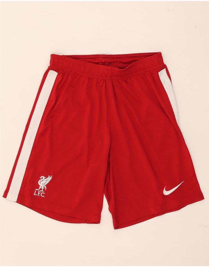 Pantaloncini sportivi da uomo Nike Liverpool, poliestere color block rosso medio