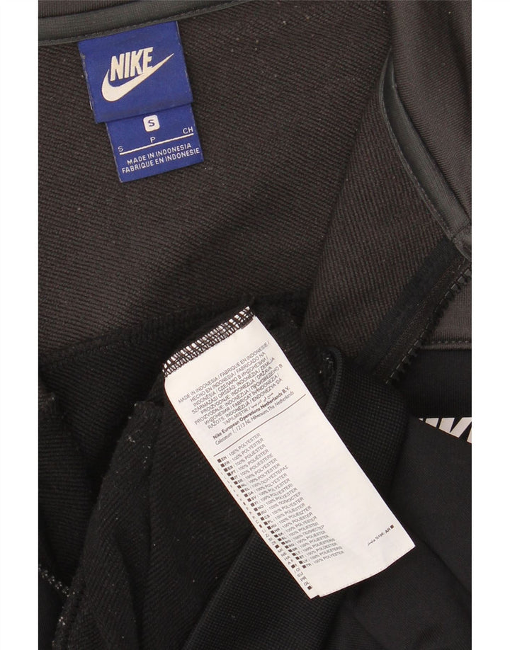Giacca superiore della tuta da uomo Nike Small nera in poliestere color block