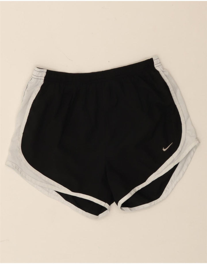 NIKE Womens Sport Shorts US 4/6 Small Black Colourblock Polyester Vintage Nike and Second-Hand Nike from Messina Hembry 
