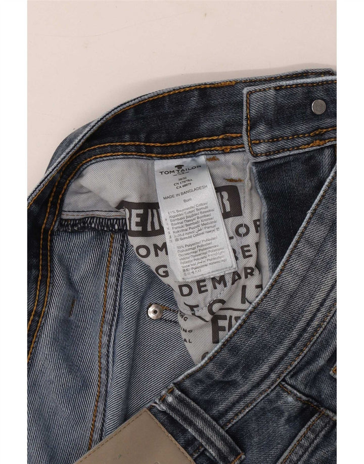 Jeans dritti da uomo Tom Tailor W30 L29 cotone blu navy