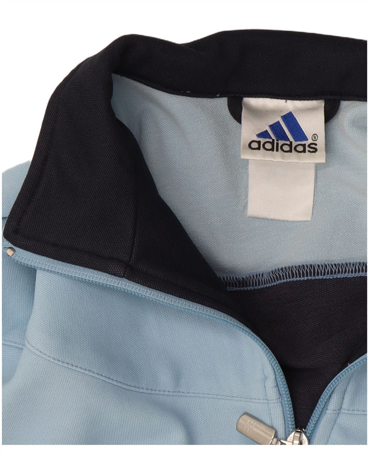 Giacca da tuta da donna Adidas UK 12 Medium Blu Navy Colourblock