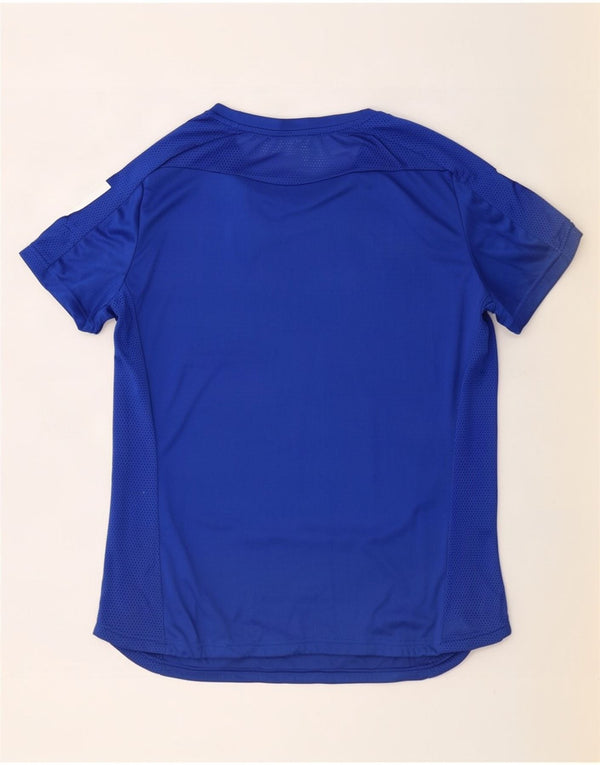 T-shirt Adidas Aeroready da donna UK 16/18 grande blu poliestere