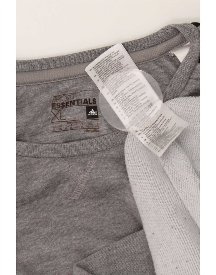 Felpa da uomo Adidas Jumper XL Poliestere chiazzato grigio