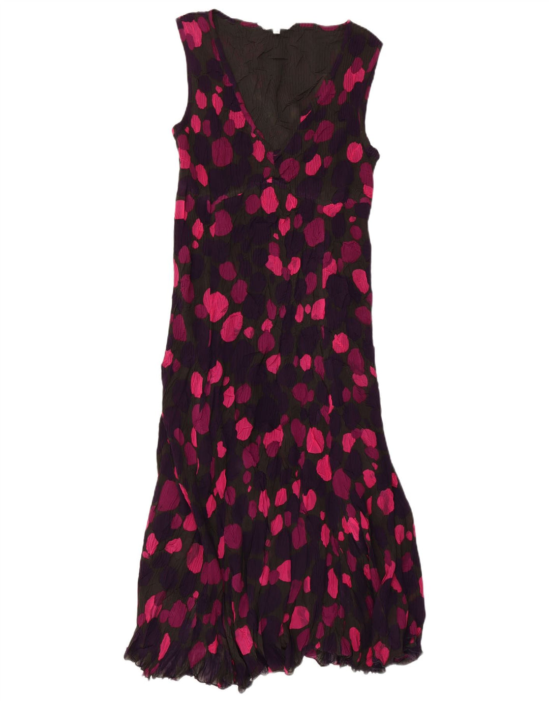 Abito lungo senza maniche da donna EAST UK 14 medio multicolore maculato