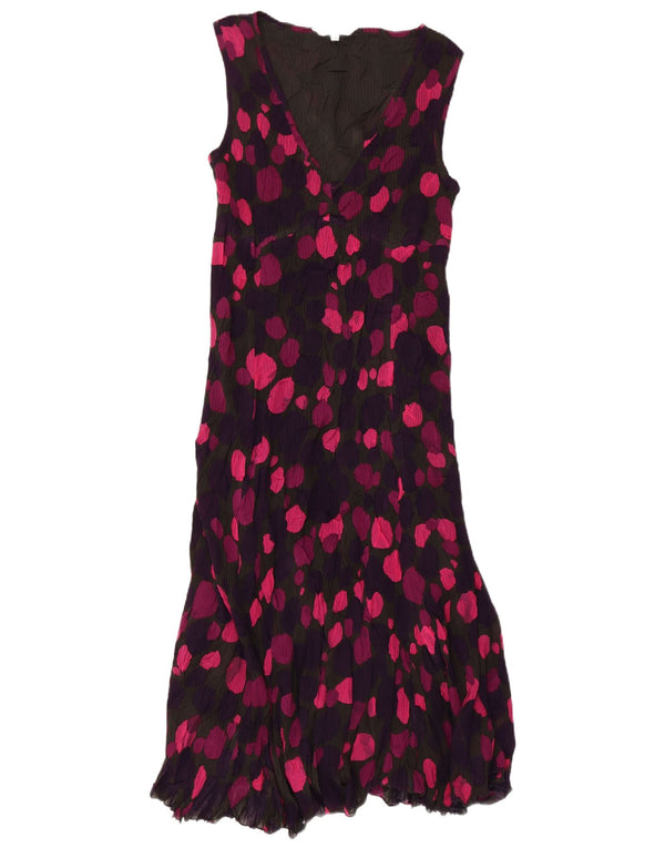 EAST Womens Sleeveless Maxi Dress UK 14 Medium Multicoloured Spotted