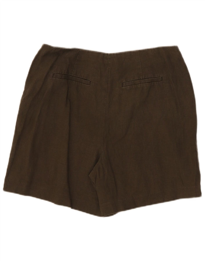 Pantaloncini chino da donna Boden UK 12 medi W32 lino kaki