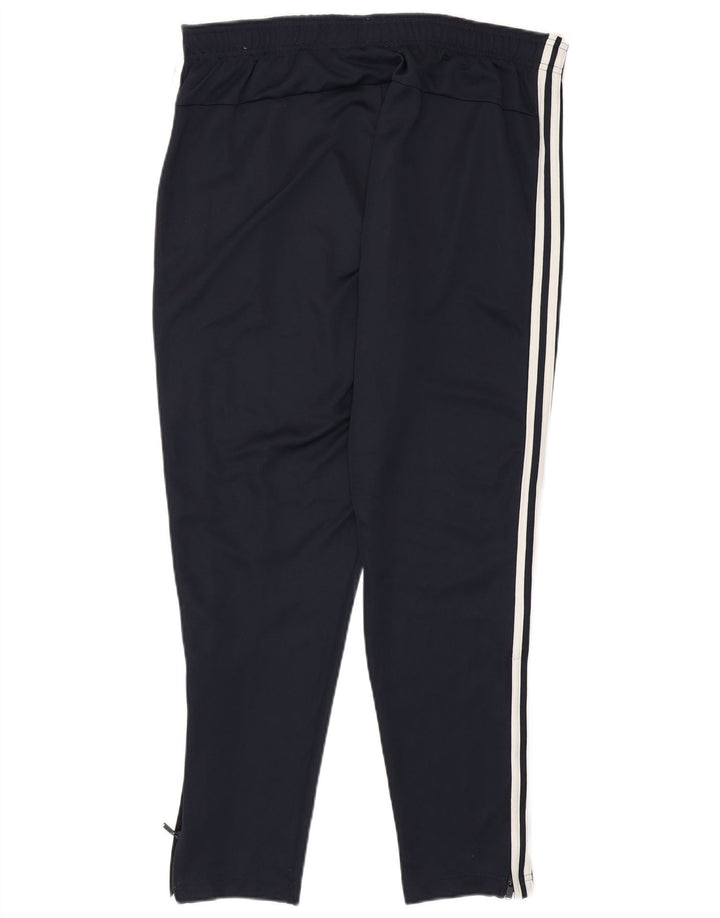 Pantaloni da tuta da uomo Adidas XL poliestere blu navy