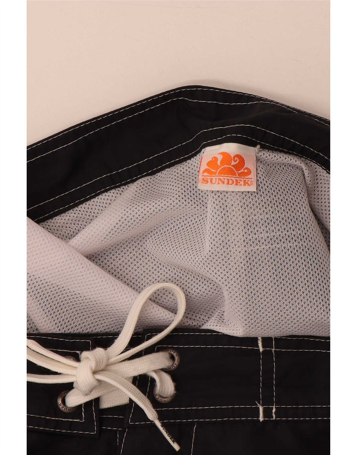 Pantaloncini da bagno da uomo Sundek XL neri a righe