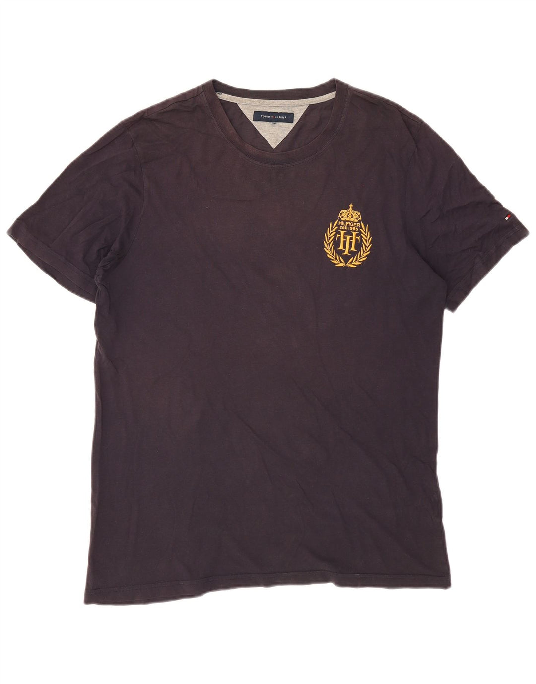 Maglietta da uomo Tommy Hilfiger Top media nera