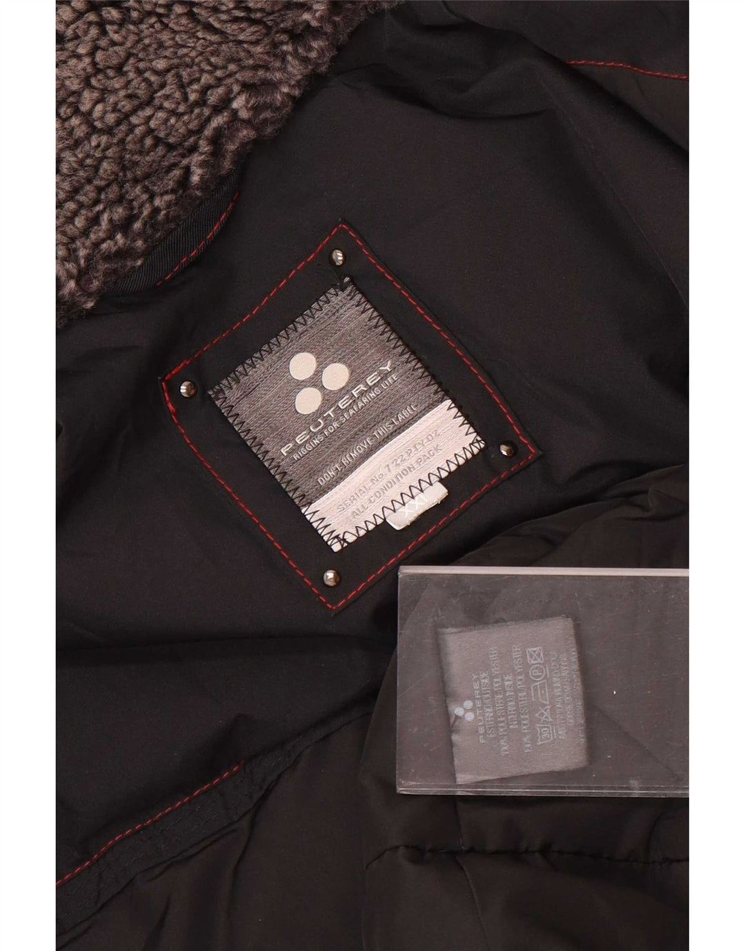 PEUTEREY Giacca imbottita da uomo UK 44 2XL Poliestere nero