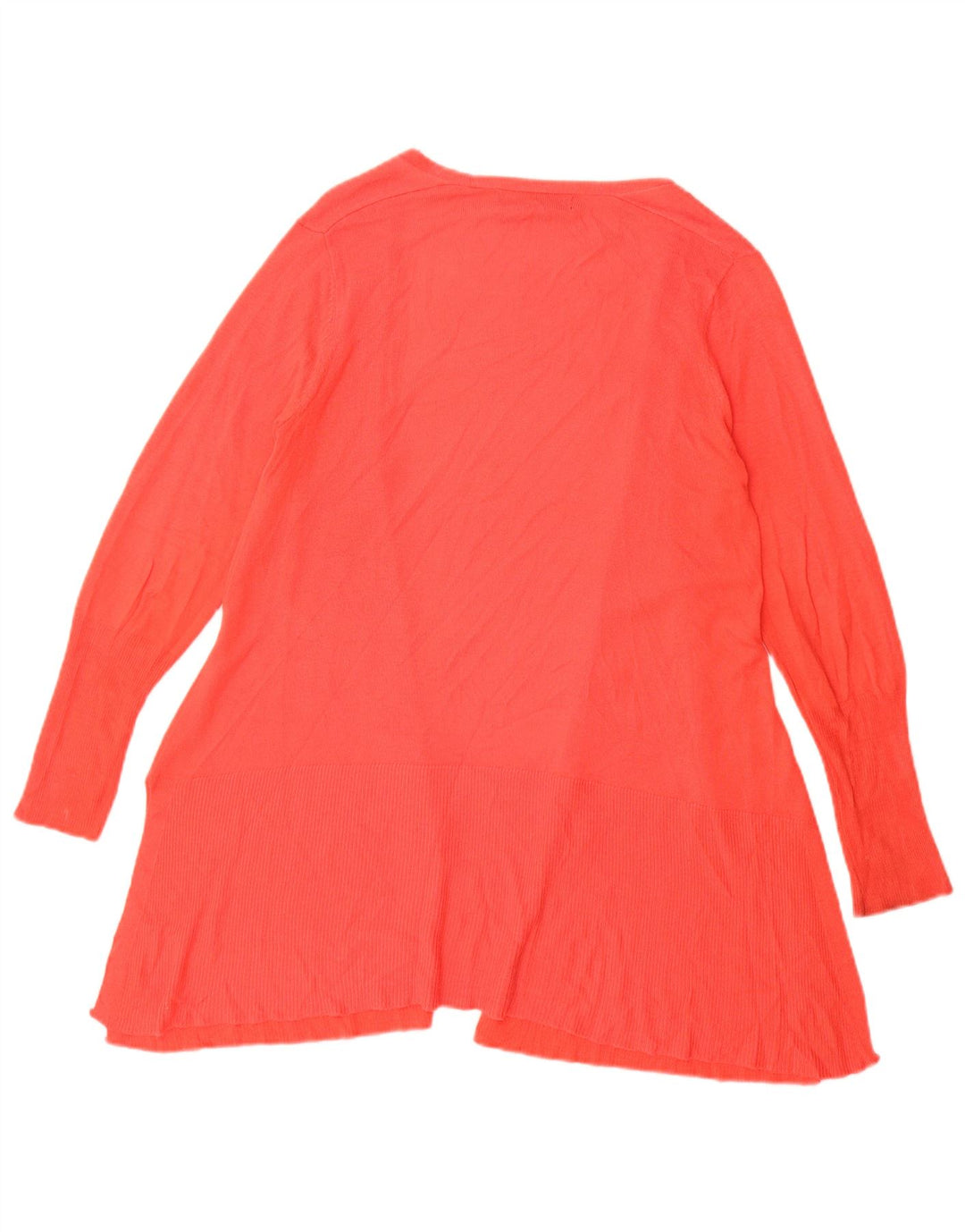 Maglione cardigan aperto da donna Marks & Spencer UK 12 rosso medio
