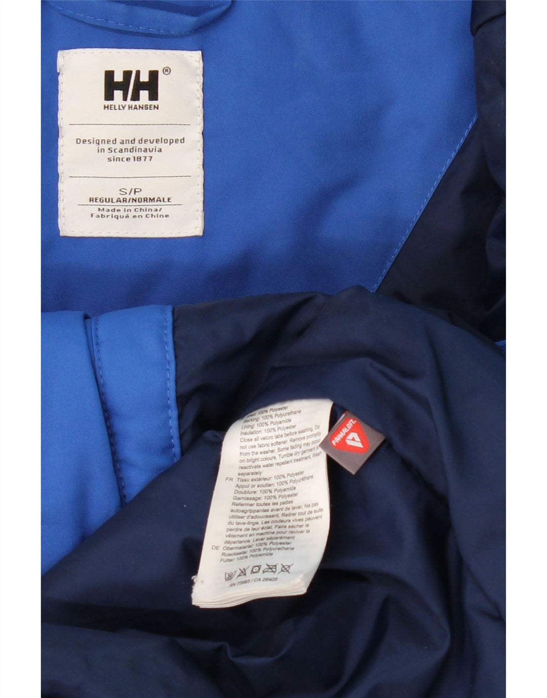 HELLY HANSEN Giacca a vento con cappuccio vestibilità regolare da uomo UK 36 piccola blu