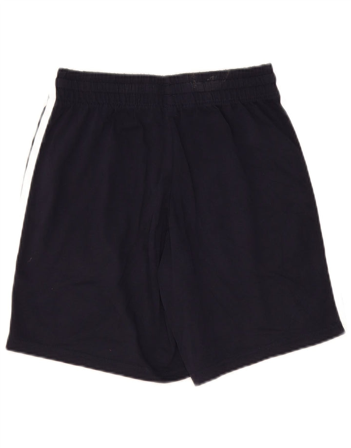 Pantaloncini sportivi da uomo Adidas piccoli in cotone blu navy