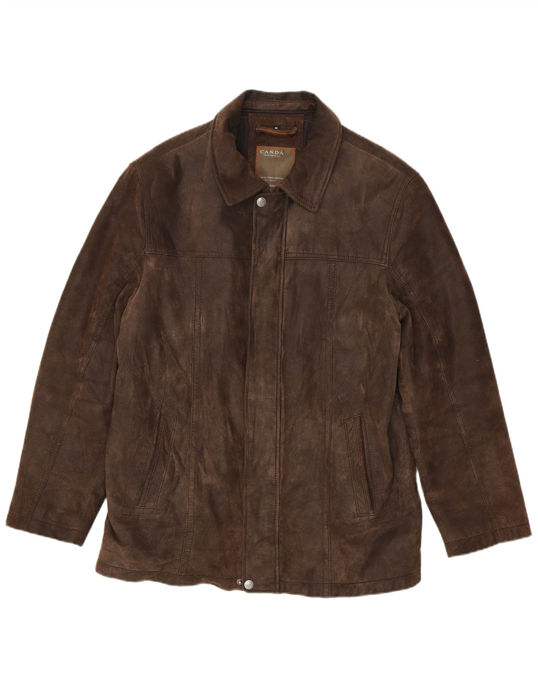 Giacca in pelle da uomo Canda EU 54 2XL Pelle marrone