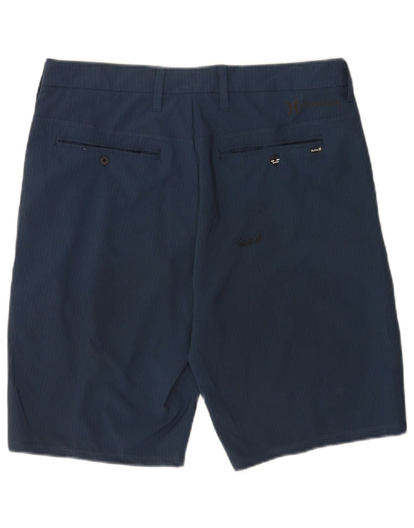 Pantaloncini chino da uomo Hurley medi W31 poliestere a righe blu navy