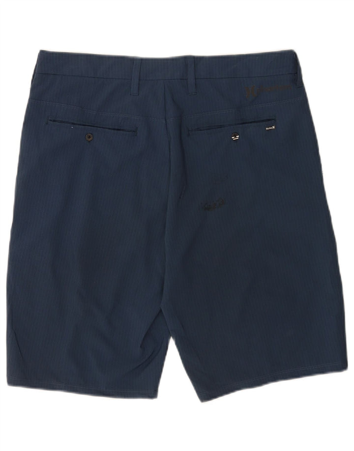 Pantaloncini chino da uomo Hurley medi W31 poliestere a righe blu navy