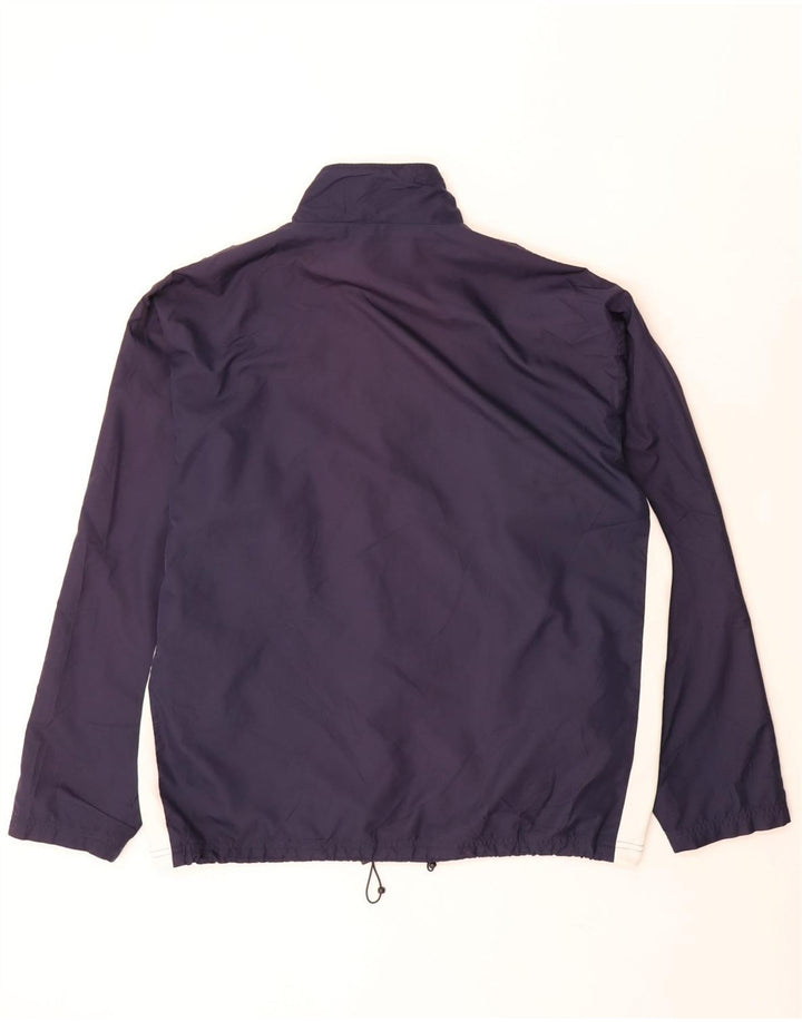 Giacca da ginnastica da uomo Fila XL in poliestere color block blu navy