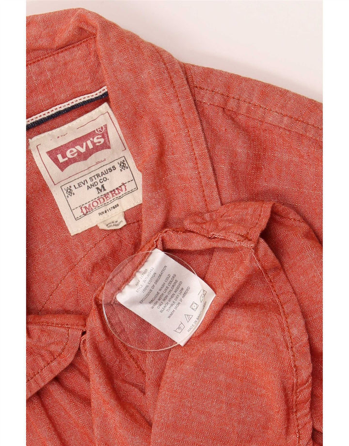 Camicia da uomo Levi's in cotone rosso medio