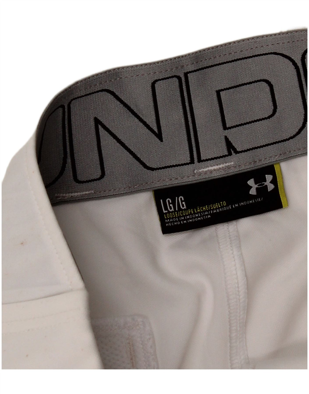 Pantaloni casual da jogging da uomo UNDER ARMOUR Large W34 L30 bianchi