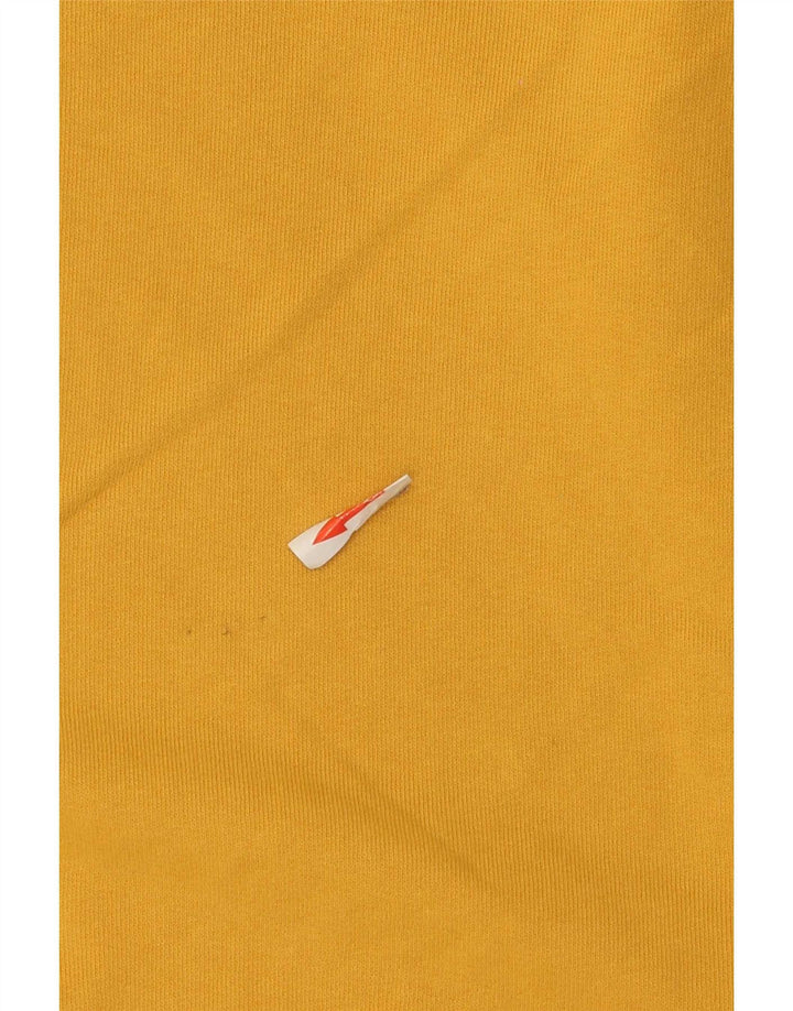 Felpa da uomo Wrangler maglione grande in cotone giallo