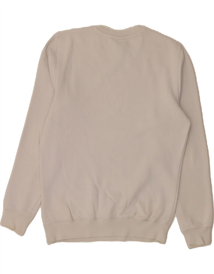 CHAMPION Mens Graphic Sweatshirt Jumper Small White Cotton Vintage Champion and Second-Hand Champion from Messina Hembry 