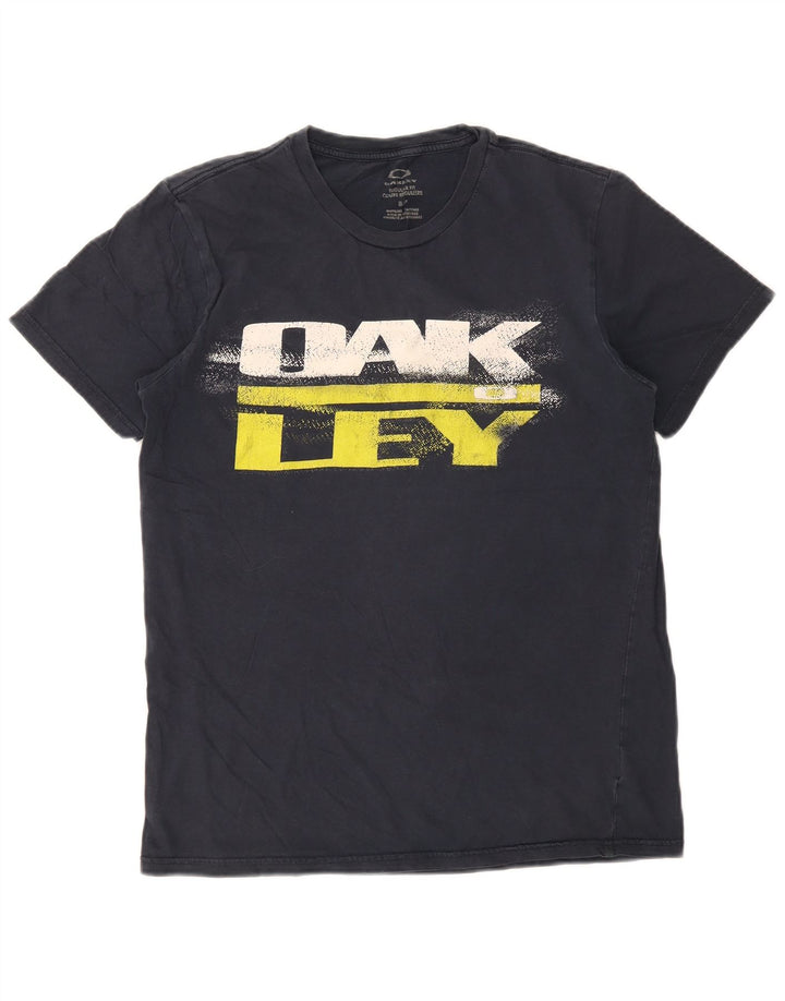 T-shirt grafica da uomo Oakley Top Small blu navy