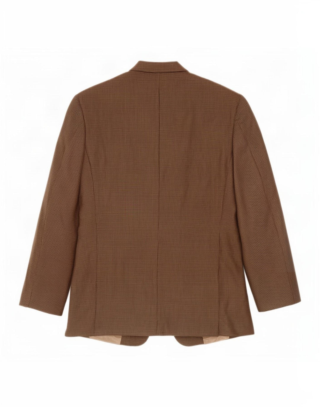 Giacca blazer da uomo a 2 bottoni Burberry UK 44 grande lana pied de poule marrone