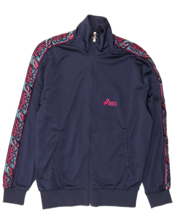 Giacca sportiva da uomo con grafica Asics IT 46 Small Blu Navy Colourblock