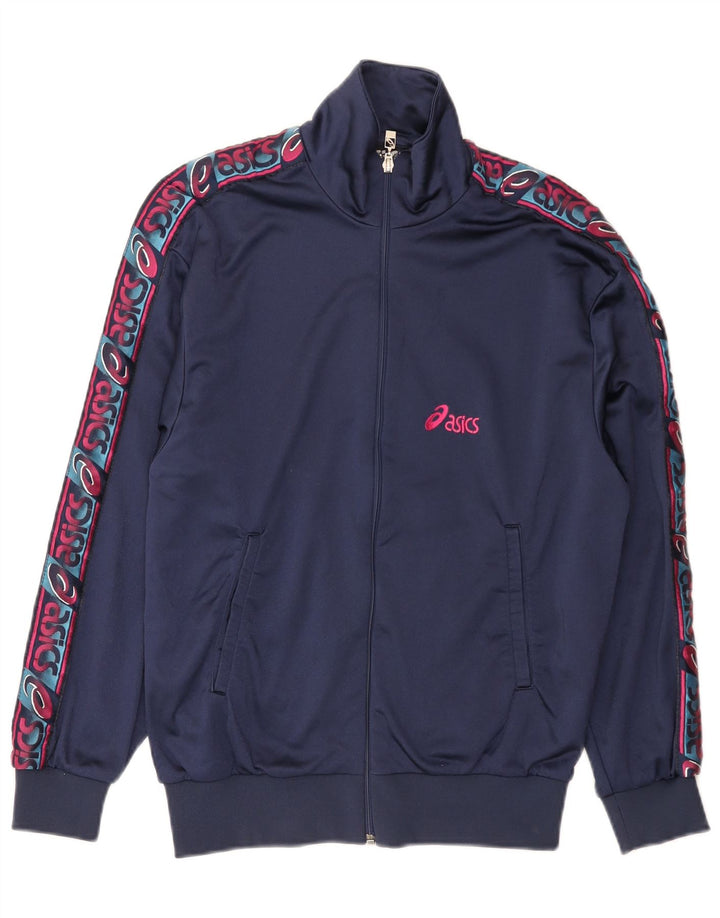 Giacca sportiva da uomo con grafica Asics IT 46 Small Blu Navy Colourblock