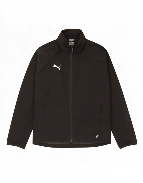 Giacca antipioggia da uomo Puma con cappuccio UK 38 nylon nero medio