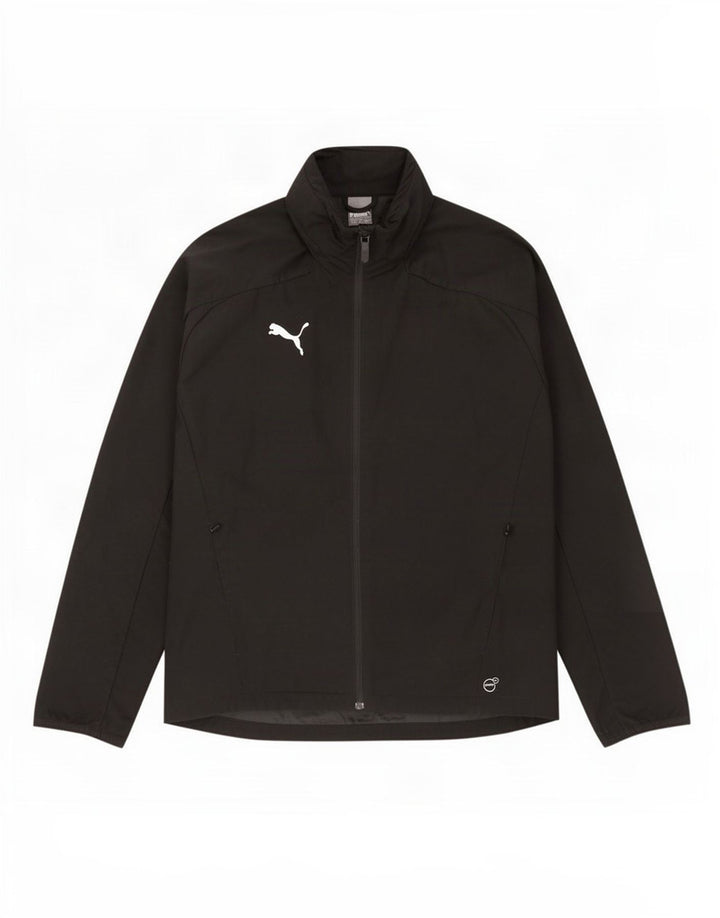 Giacca antipioggia da uomo Puma con cappuccio UK 38 nylon nero medio