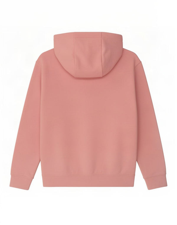 Felpa con cappuccio e zip oversize da donna Nike UK 14 cotone rosa medio