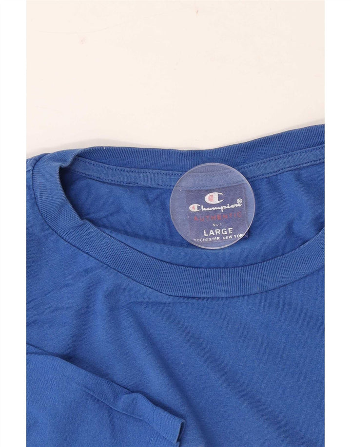 T-shirt grafica da uomo Champion Top grande blu
