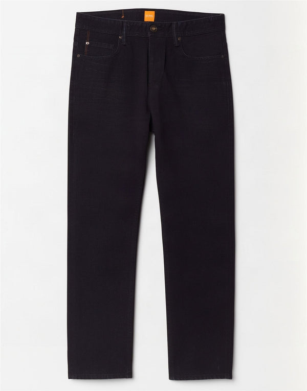 Jeans dritti da uomo Hugo Boss W32 L30 cotone blu navy